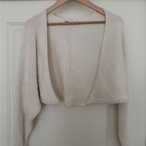 Zara Cream Knit Women's Shrug